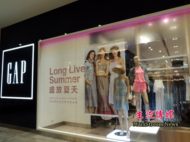GAP插旗台南，搶攻平價服飾品牌市場。(記者吳敏慈攝)