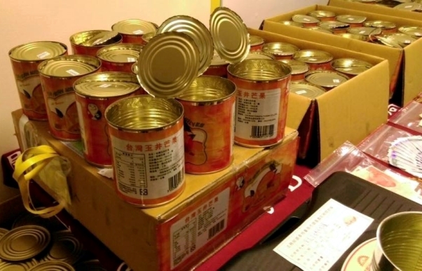 販毒集團利用玉井芒果罐頭偽裝安非他命，企圖運往日本賺取暴利。