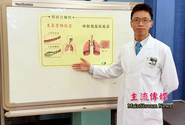 郭綜合醫院胸腔外科醫師李武駿表示，胸腔鏡手術主要以切除病變的肺葉為主。(記者吳敏慈攝)