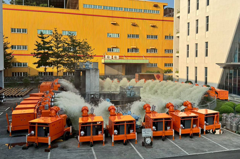 試水場辦理抽水機8小時連續抽水試驗。