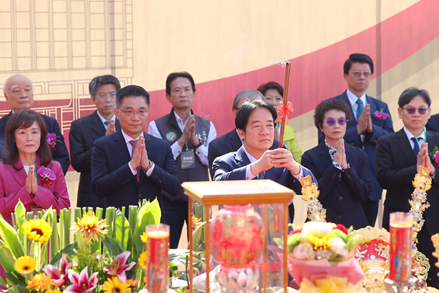 成大沙崙醫院動土儀式,由總統賴清德擔任主祭。