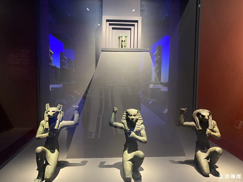 奇美博物館《埃及之王：法老》正式開展。(記者吳敏慈攝)