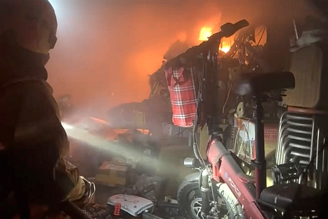 台南市白河區民安路一棟透天住宅22日凌晨發生火警。