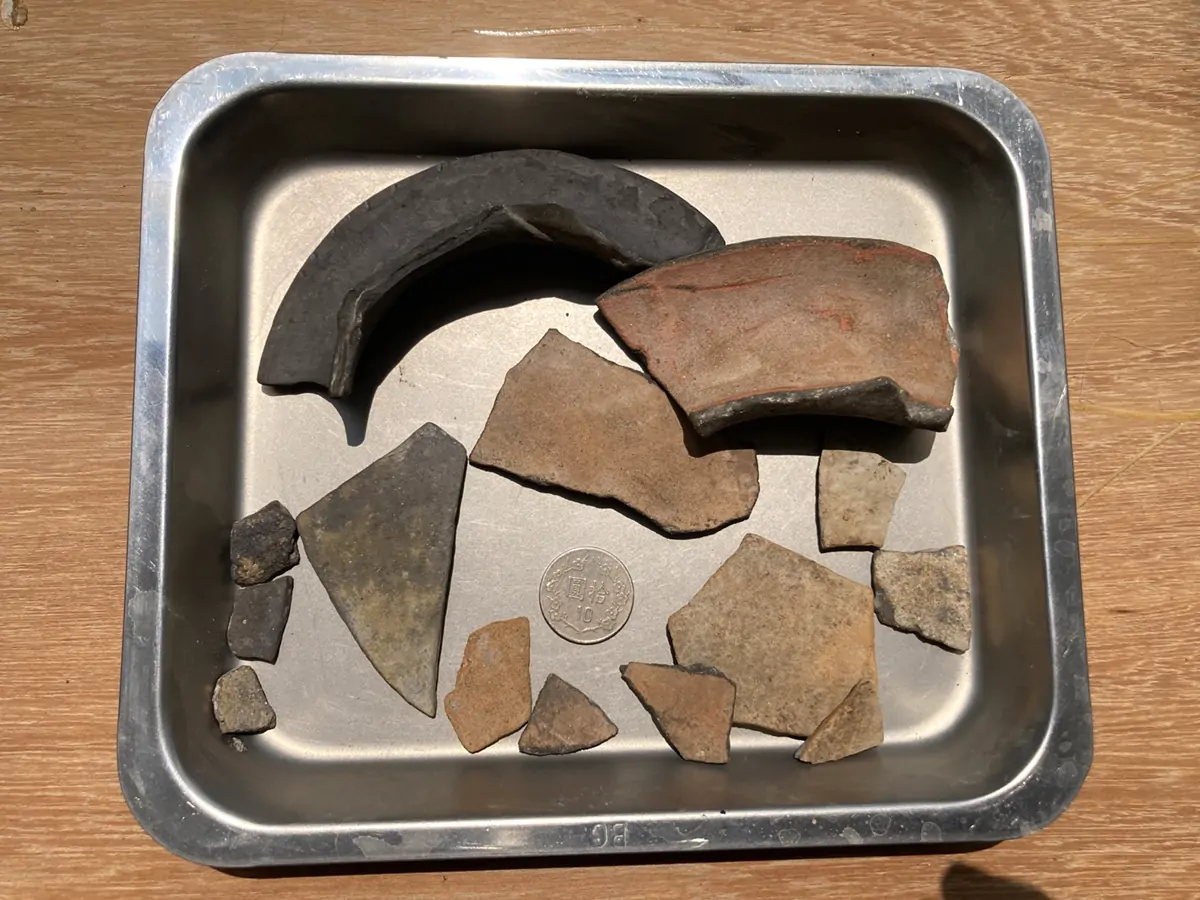 南科奇美醫院工地部分採集出土遺物。